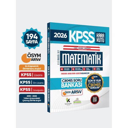 2026 FULLKPSS Lisans -Önlisans-Ortaöğretim Matematik Kara Kutu ÖSYM Çıkmış Soru Bankası Son 15 Yıl