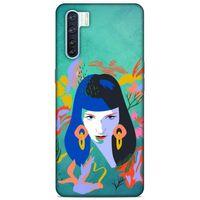 Lopard Oppo A91 Uyumlu Kılıf Sürreal Yüzler ♀ (12) Koruyucu Silikon Desenli