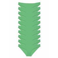 10 adet Süper Eko Set Likralı Kadın Slip Külot Yeşil