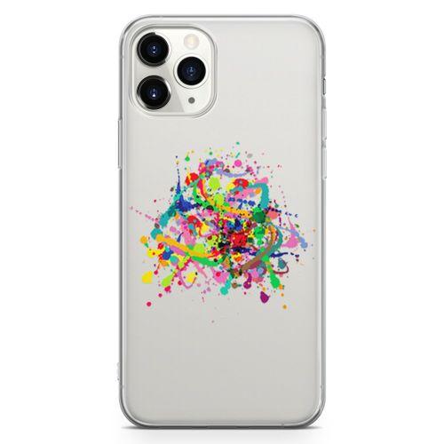 Apple iPhone 11 Pro Max Kılıf Suluboya Afiş Arka Kapak Koruma Desenli Full Koruyucu