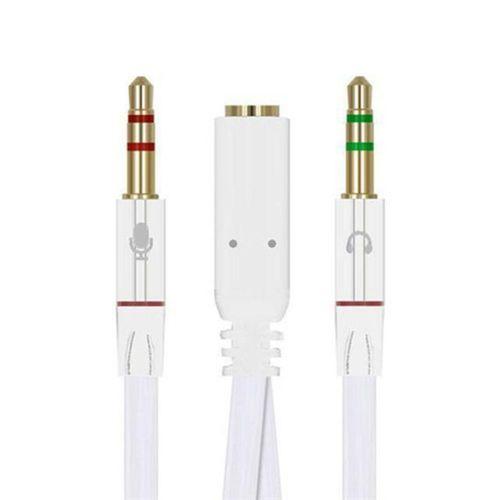 Powermaster Kulaklık Mikrofon Hoparlör Çevirici Ayırıcı Kablo 20 Cm