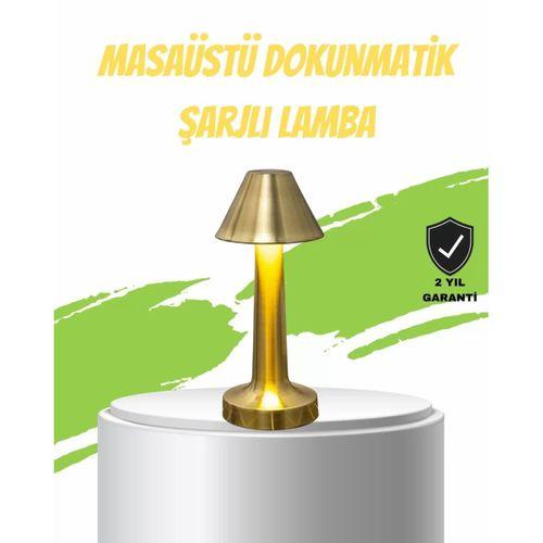 Led Masa Lambası 3 Renk Ayarlı Şarjlı Kablosuz Modern Tasarım