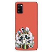 Animax Kızılderili Rakun Samsung Galaxy A41 Kılıf Desenli Silikon