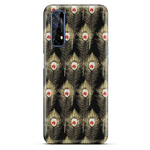 Oppo Realme 7 Kılıf Desenli Özel Seri Tüyler (22) Tam Koruma Kılıfı