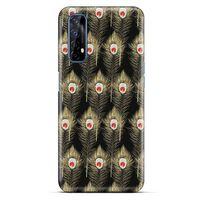 Oppo Realme 7 Kılıf Desenli Özel Seri Tüyler (22) Tam Koruma Kılıfı