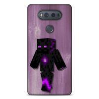 Lopard LG K61 Uyumlu Kılıf PiXel (50) Shockproof Kılıf Mor