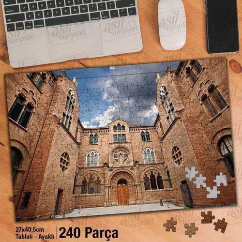 Asil Hobi İspanya - Bercelona - İnşşat -mimari -bina Yapboz-ayak Destekli Çerçeveli 240 Parça Puzzle