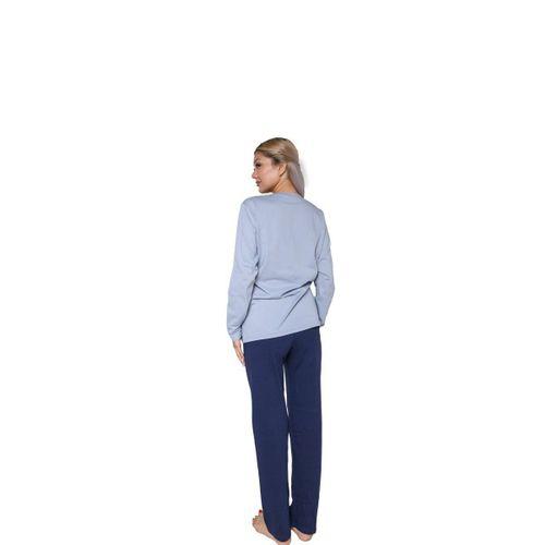 Kadın Uzun Kol Penye Pijama Takımı Lila
