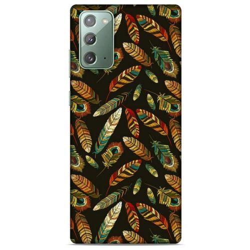 Samsung Galaxy Note 20 Kılıf Desenli Özel Seri Tüyler (9) Kılıf