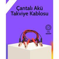 Akü Takviye Kablosu 1200a İzoleli Büyük Maşalı 2m Dayanıklı