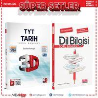 3D TYT Tarih Soru Bankası ve AKM Dil Bilgisi Soru Bankası Seti 2 Kitap