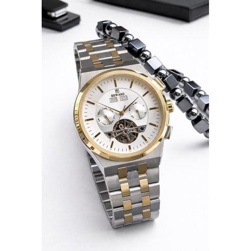 Reward Otomatik İç Fonksiyonlar Aktif 50 Mt Suya Dayanıklı Çelik Kordn Erkek Kol Saati VS.BLKT.0862