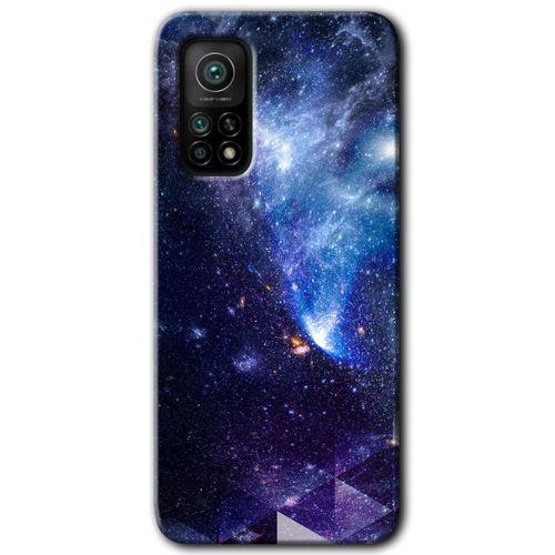 Xiaomi Mi 10T Pro HD Baskılı Kılıf + 9D Tam Ekran Koruyucu - Galaksi