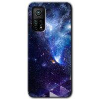 Xiaomi Mi 10T Pro HD Baskılı Kılıf + 9D Tam Ekran Koruyucu - Galaksi