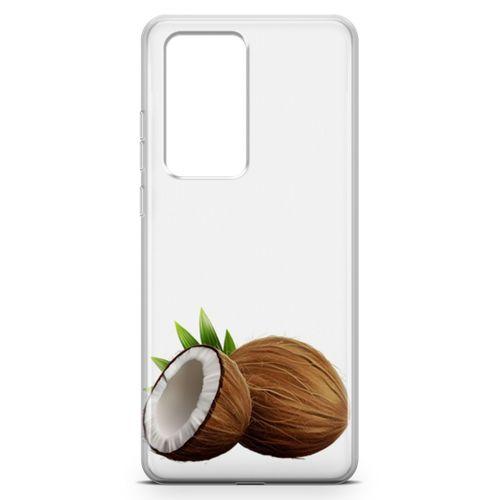 Huawei P40 Pro Kılıf Hindistan Cevizi Arka Kapak Koruma Desenli Full Koruyucu