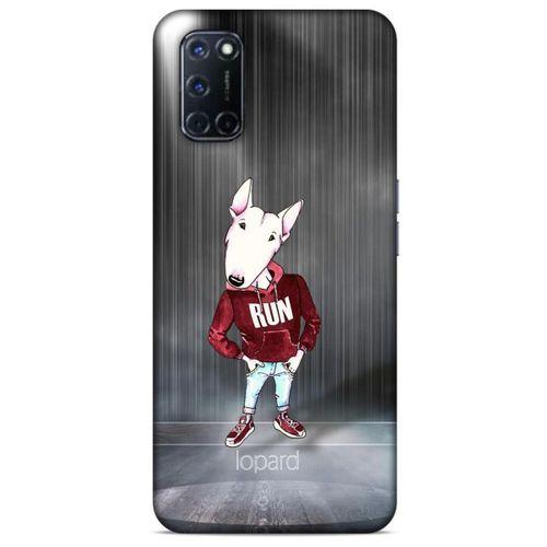 Oppo A92 Kılıf FunnyMaX (41) Tank Kılıf Gri Bull Teriyer