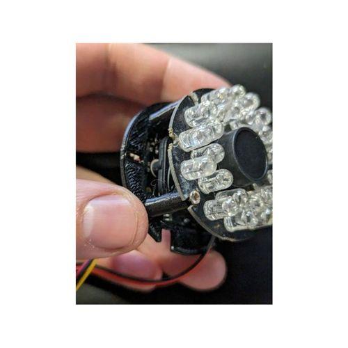 Açık AHD Kamera LED Montaj Plakası Yuvarlak (Bu ürün Sadece Plastik parçadır - Almadan Önce Soru Sorabilirsiniz)