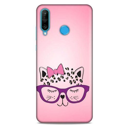 Lopard Huawei P30 Lite Uyumlu Kılıf Kediler (12) Koruyucu Silikon Kurdelalı