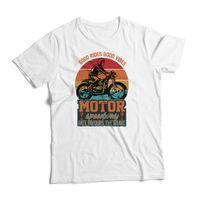 Beyaz Oversize Unisex Pamuk Tişört Good Riders Good Vibes Baskılı BDKTSHRT329