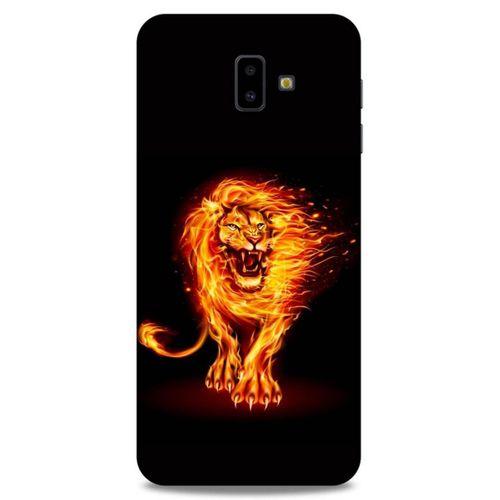 Lopard Samsung Galaxy J6 Plus Uyumlu Kılıf FireX (20) Koruyucu Kılıf Ateşli Aslan