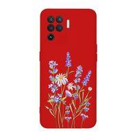 Oppo Reno 5 Lite Lavender Desenli Premium Silikonlu Telefon Kılıfı