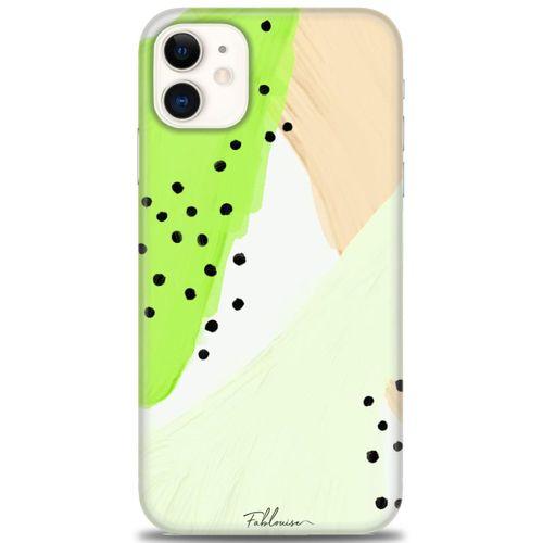 iPhone 11 Kılıf HD Baskılı Kılıf - Fıstık Yeşili + Tam Ekran Koruyucu