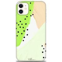 iPhone 11 Kılıf HD Baskılı Kılıf - Fıstık Yeşili + Tam Ekran Koruyucu