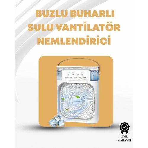Taşınabilir 3'ü 1 Arada Mini Fan | Nemlendirici + Soğutucu + Gece Lambası