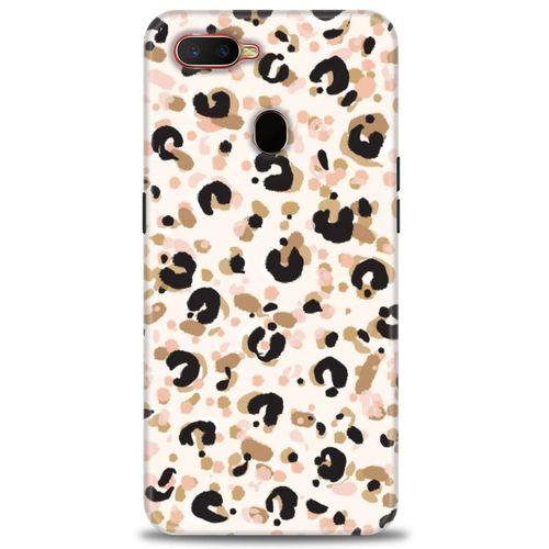 Oppo AX7 Kılıf HD Baskılı Kılıf - Leopar + Tam Ekran Koruyucu