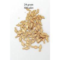 Oya Abiye Bileklik Kolye Pleksi Metalik Plastik Pul Altın Renk 24 gram 300 adet - BNC550