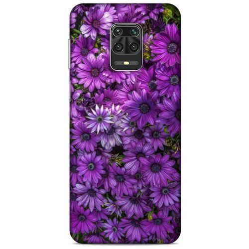 Xiaomi Redmi Note 9 Pro Uyumlu Kılıf Mor Delisi (39) Liquid Crystal Kılıf Çiçekler