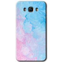 Galaxy J7 2016 Kılıf HD Desen Baskılı Arka Kapak - Blue Art + Kırılmaz Cam