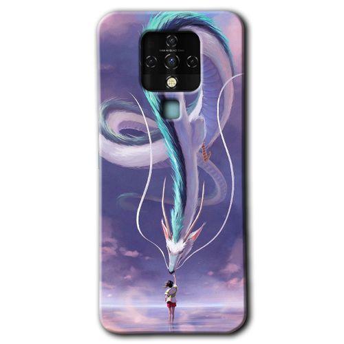 Tecno Camon 16 Kılıf HD Desen Baskılı Arka Kapak+Temperli Cam - Dragon Snake