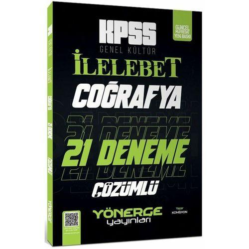 KPSS Coğrafya İlelebet 21 Deneme Dijital Çözümlü Yönerge Yayınları