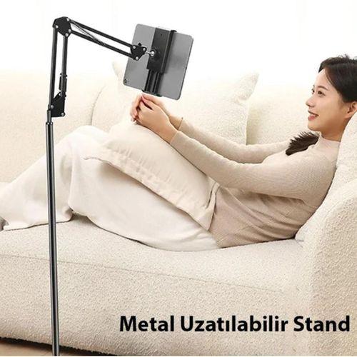 Zhltools 360 Derece Ayarlanabilir Teleskopik Metal Telefon - Tablet Tutucu Stand