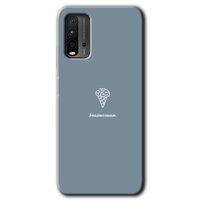 BeRa Aksesuar Xiaomi Redmi 9T Kılıf Baskılı Kapak - Beyin Gıdası +Tam Kaplayan Mat Seramik