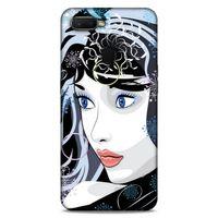 Lopard Oppo Ax7 Uyumlu Kılıf Sürreal Yüzler ♀ (22) Tam Koruma Kılıfı Desenli