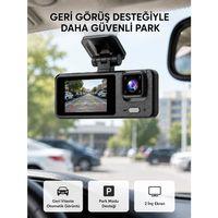 Full Hd 3lü Araç Kamerası Geri Görüş Destekli Park Modlu 1080p Dvr