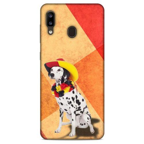 Samsung Galaxy A20 Kılıf Köpek Kıyafetleri (19) Kılıfları Dalmaçyalı Şapka