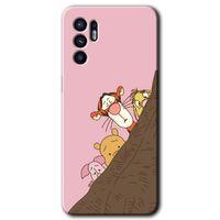 Oppo Reno 6 Kılıf HD Desen Baskılı Arka Kapak + Temperli Cam - Winnie the Pooh