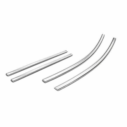 Renault Uyumlu Clio 5 2019- Cam Çıtası Paslanmaz Çelik 4 Parça