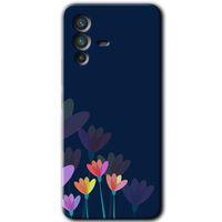 Vivo V23 5G HD Baskılı Kılıf + 9D Tam Ekran Koruyucu - Çizim Çiçekleri