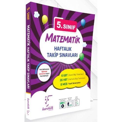 5. Sınıf Matematik Haftalık Takip Sınavları Karekök Yayınları