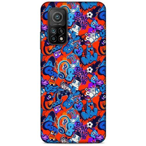 Graffitix (15) Desenli Silikon Kapak Xiaomi Mi 10T 5G Kılıf