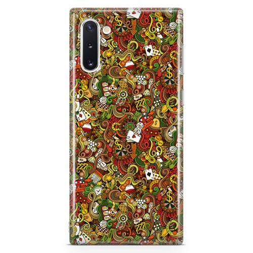 Samsung Galaxy Note 10 Kılıf Okey Tavla 51 Arka Kapak Koruma Desenli Full Koruyucu
