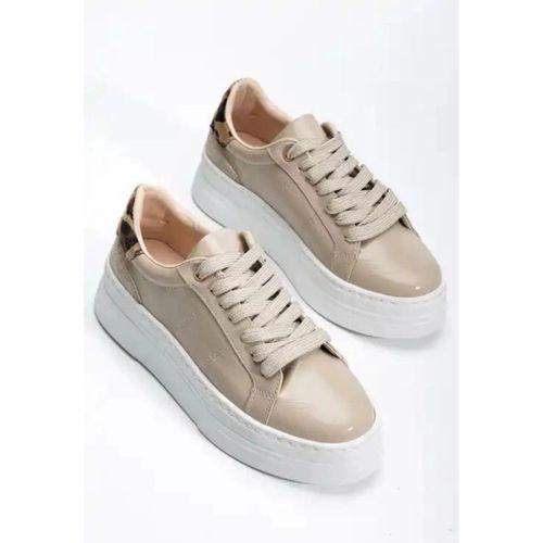 Jetan Bej Rugan Bağcıklı Spor Ayakkabı