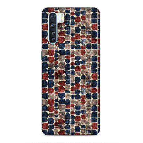 Oppo A91 Uyumlu Kılıf Romans (24) Darbe Emici Kılıf Mozaik