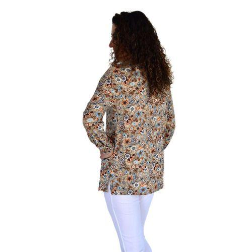Kadın Çiçek Baskılı Desen Viscon Bluz BGL-ST04293