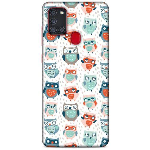 Baykuşlar (16) Desenli Silikon Kapak Telefon Kabı Samsung Galaxy A21s Kılıf