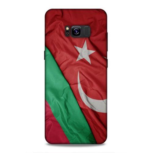 Samsung Galaxy S8 Plus Uyumlu Kılıf Azarbaijan (10) Full Koruma Kılıfı Türk & Azerbaycan Bayrak